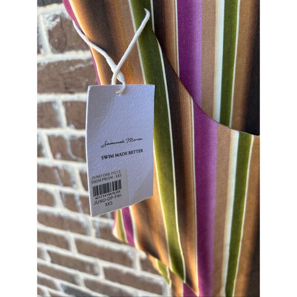 NWT Savannah Morrow Juno One Piece Swimsuit In Prism Size XXS $365 MSRP - Picture 7 of 9